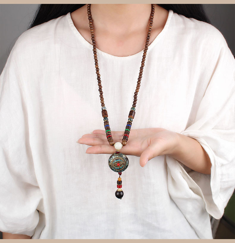 نيبال قلادة سترة سلسلة خشبية ب - مراجعة Men Accessories Nepal وسعره