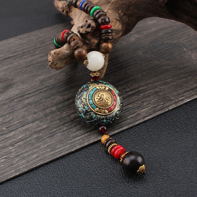 نيبال قلادة سترة سلسلة خشبية ب - مراجعة Men Accessories Nepal وسعره