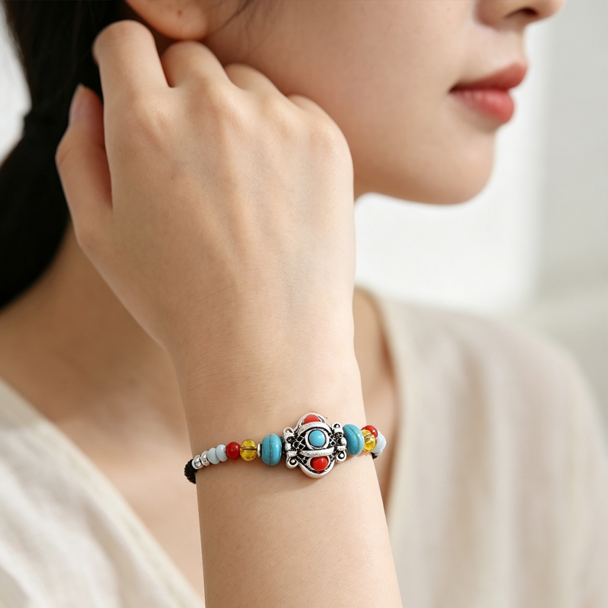 سوار تبتي مصنوع يدويًا من الحب - مراجعة Men Accessories Nepal وسعره