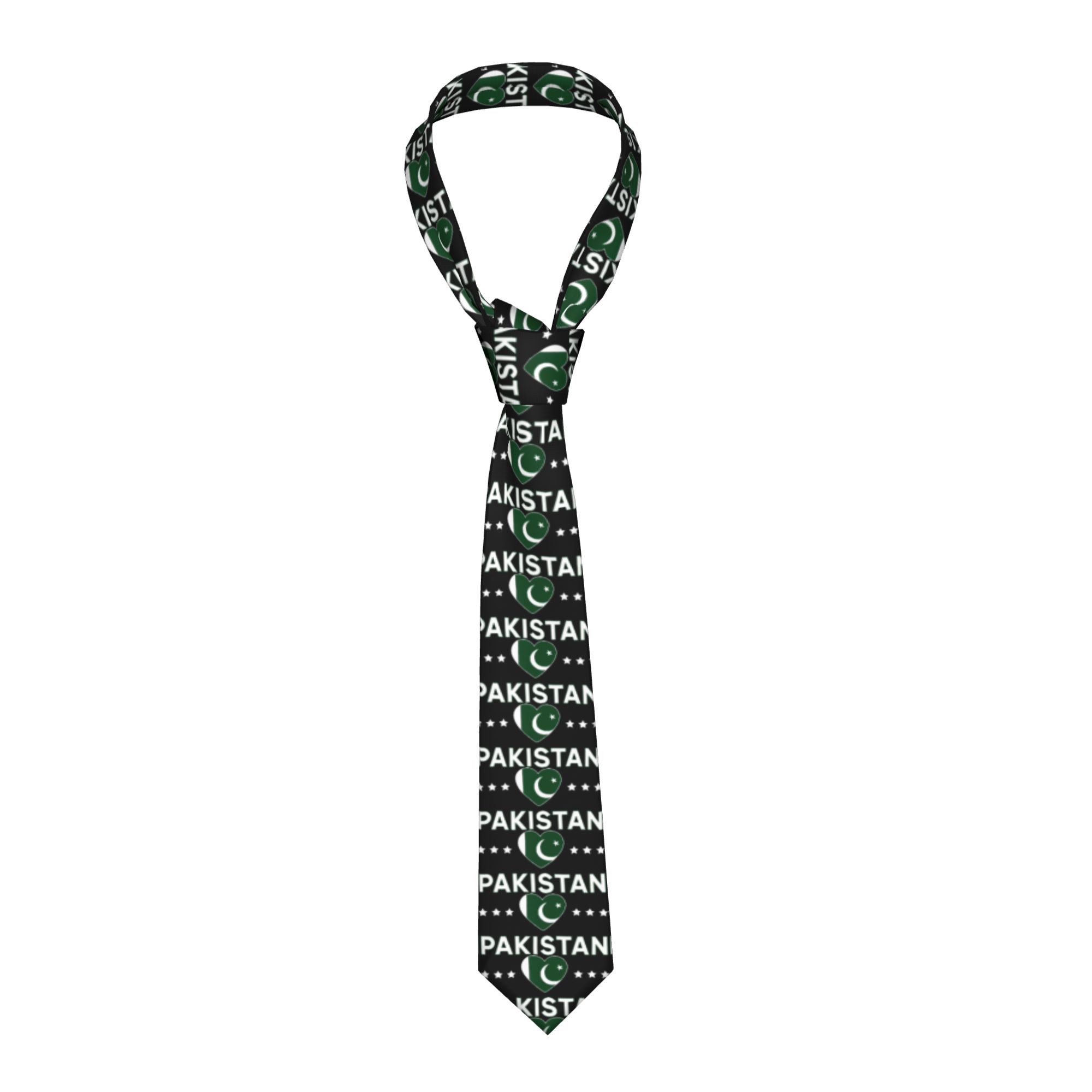 ربطة عنق بتصميم قلب علم باكستا - مراجعة Men Accessories In Pakistan وسعره